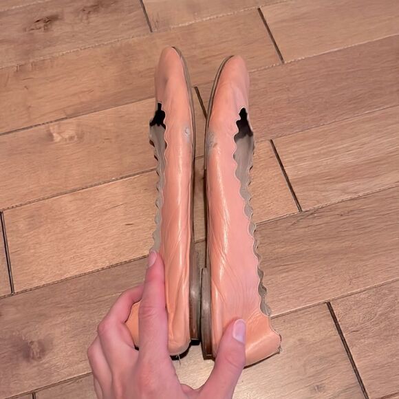 CHLOÉ Lauren Scalloped flats shoes - Picture 6 of 10